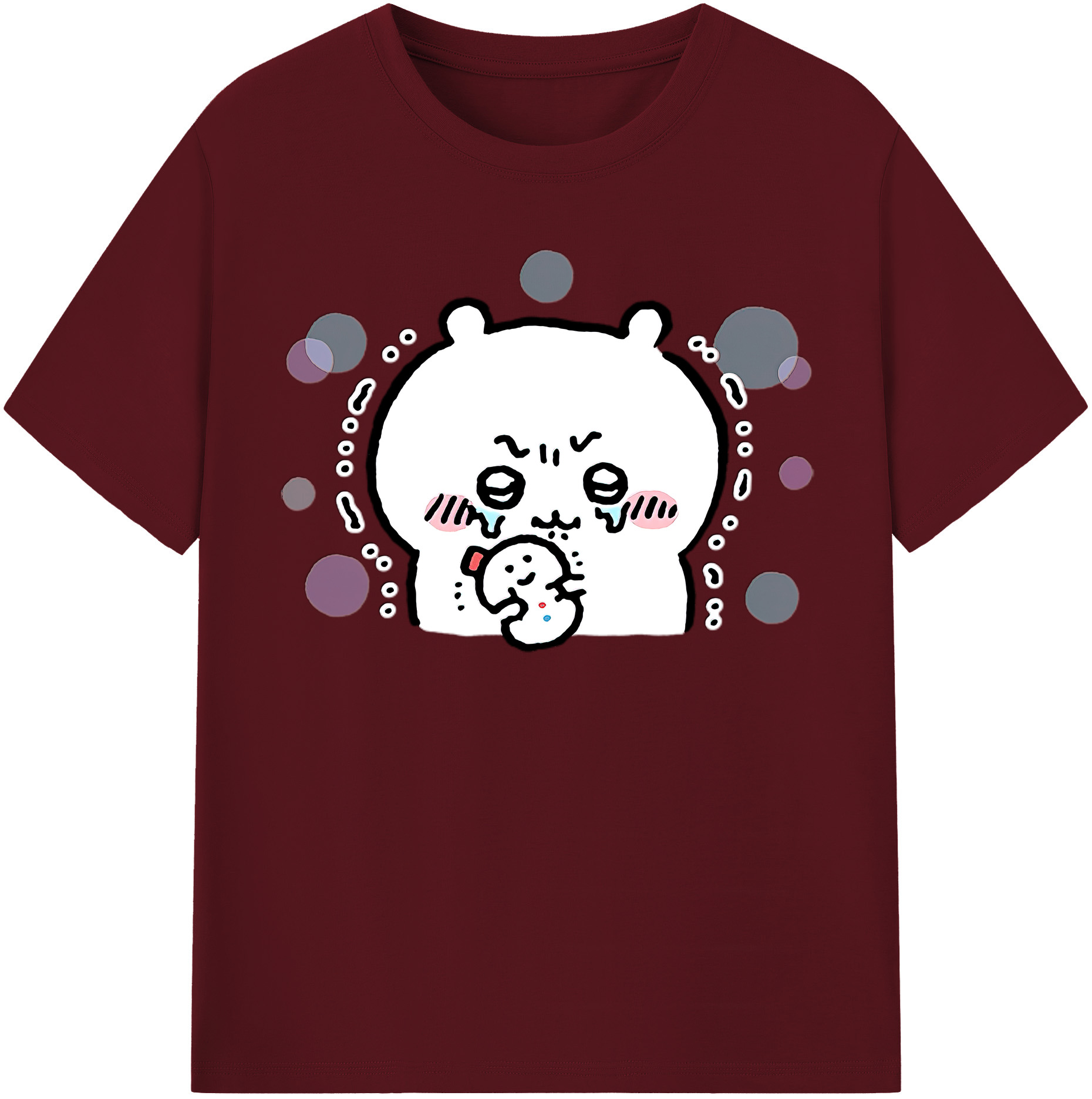 （画像用） ちいかわ ちいかわ Chii-kawa chiikawa 綿100％半袖Tシャツ（フロントプリント）